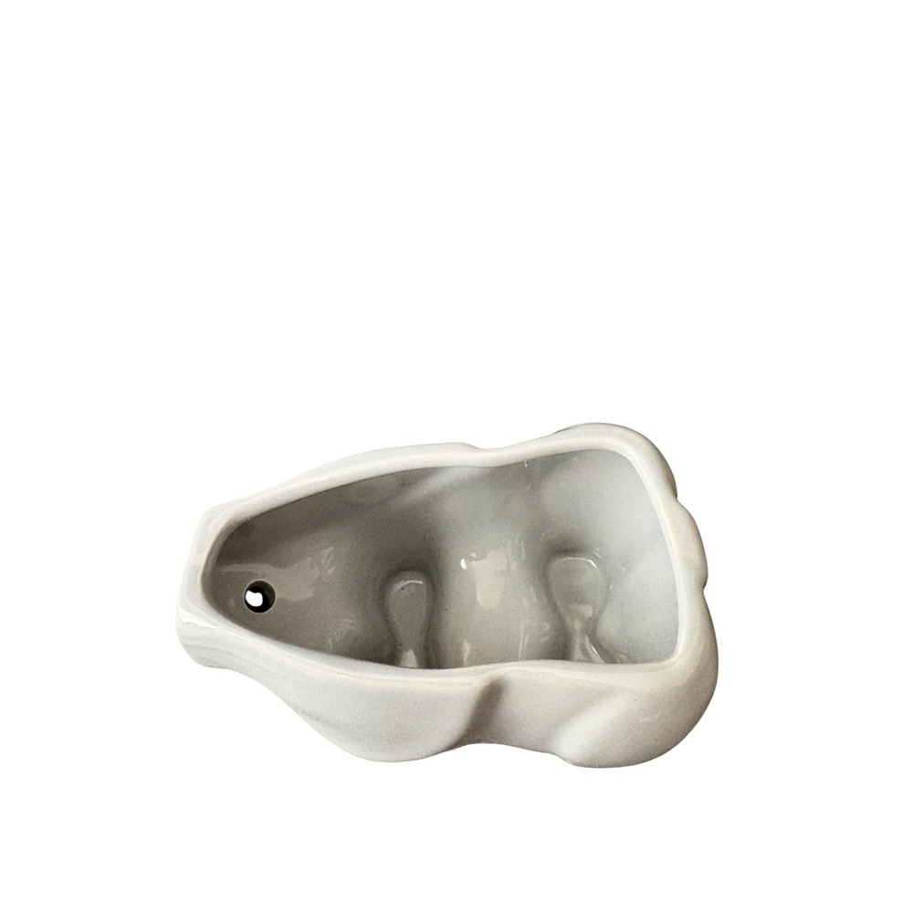 Ceramic Elephant Succulent Planter Gray Modern Pot 5" Small Planter Decor - Picture 5 of 5